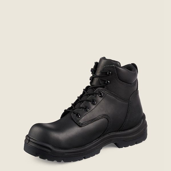 Red Wing Safety Boots Black - Mens King Toe® - 6-inch Toe - 9206-NLCRJ